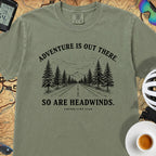 Adventure Is Out There Cycling T-Shirt — Sage