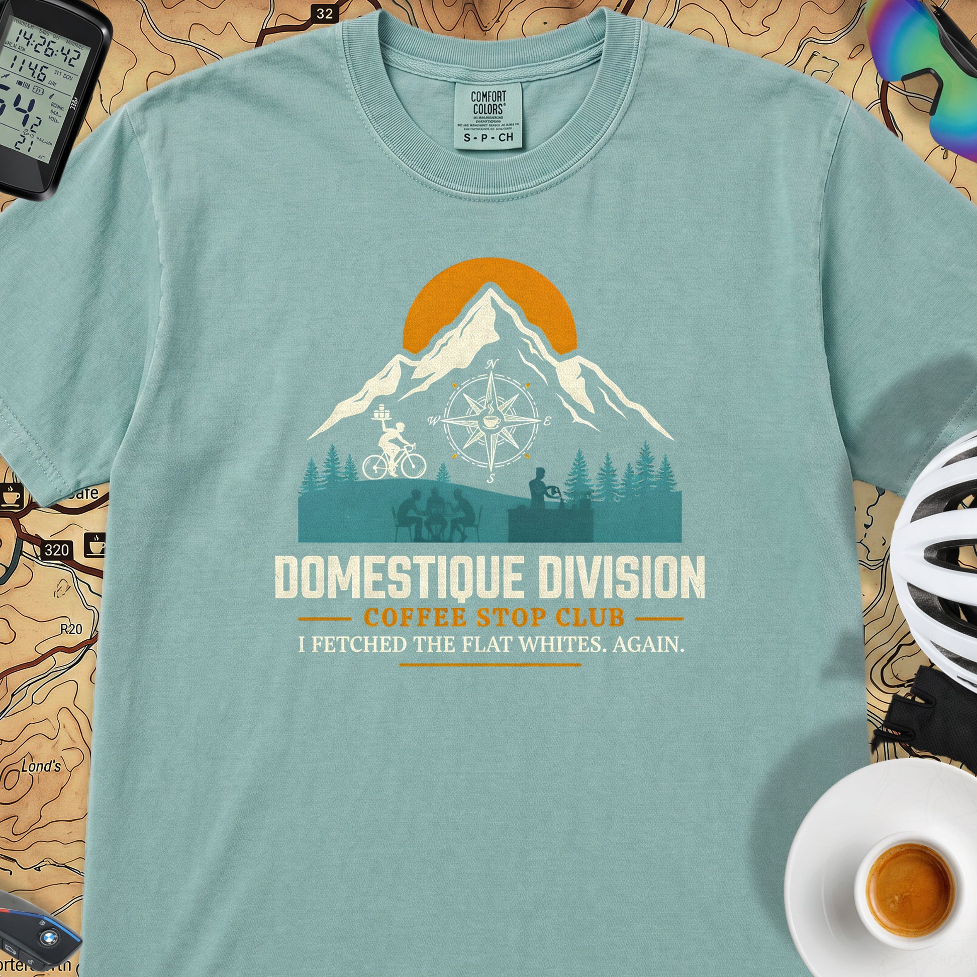 Domestique Division Cyclist T-Shirt — Seafoam