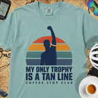 Tan Line Trophy Cycling T-Shirt — Seafoam