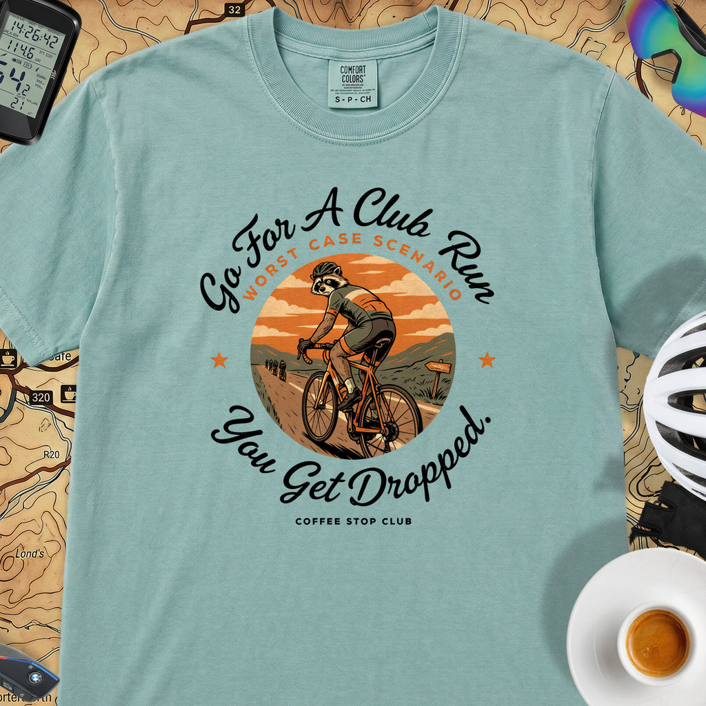 Cyclist Get Dropped T‑Shirt — Seafoam