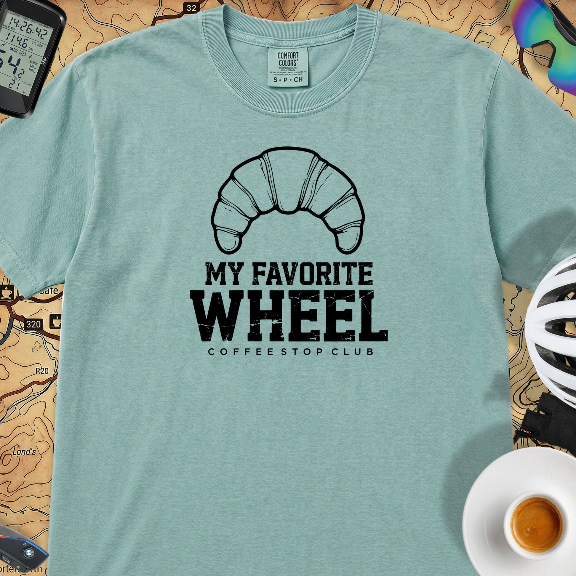 Favorite Wheel T-Shirt — Seafoam