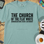 Church of the Flat White T‑Shirt — Seafoam
