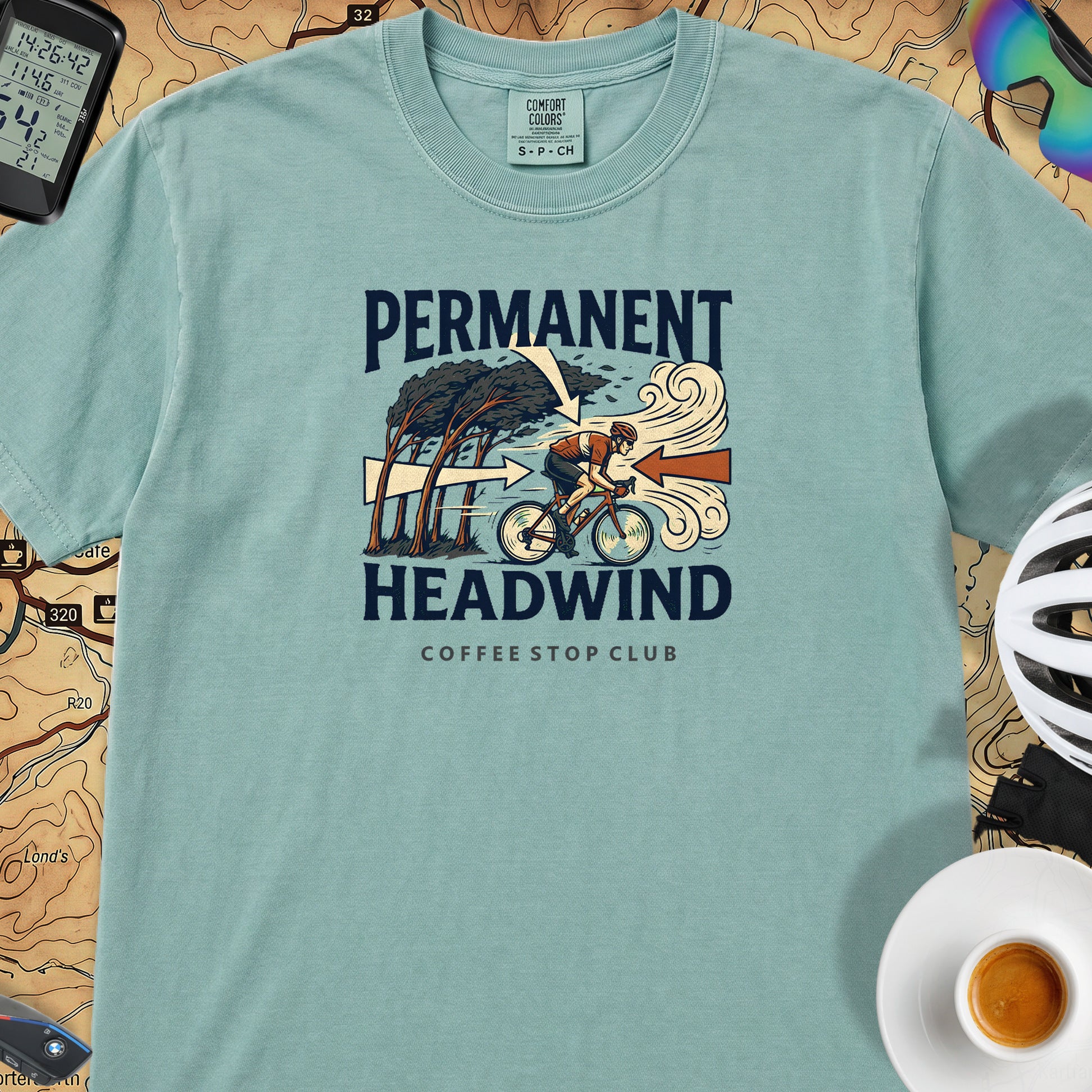 Permanent Headwind T-Shirt — Seafoam