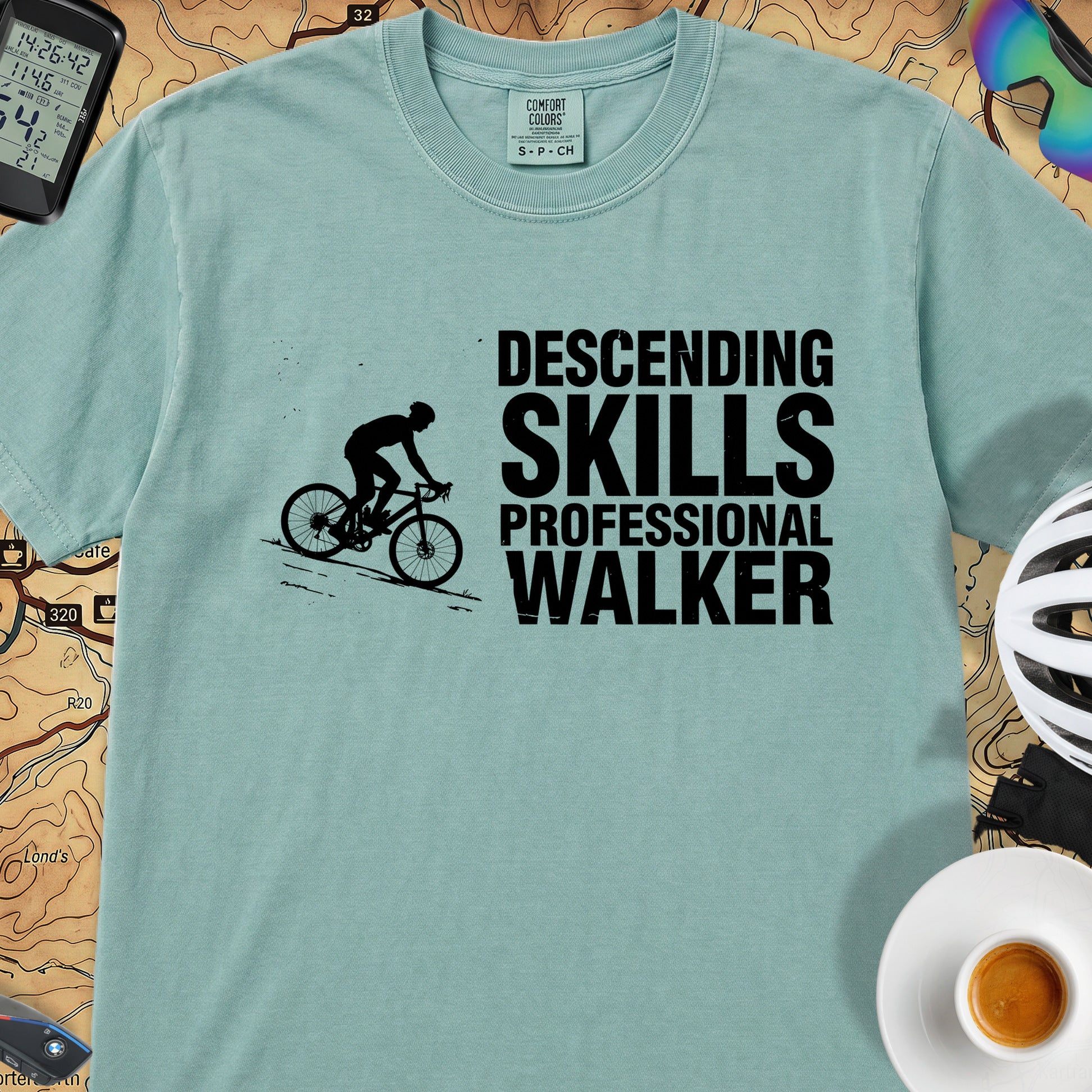 Descending Skills T-Shirt — Seafoam
