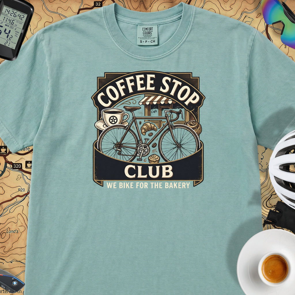 We Ride for the Bakery T-Shirt — Seafoam