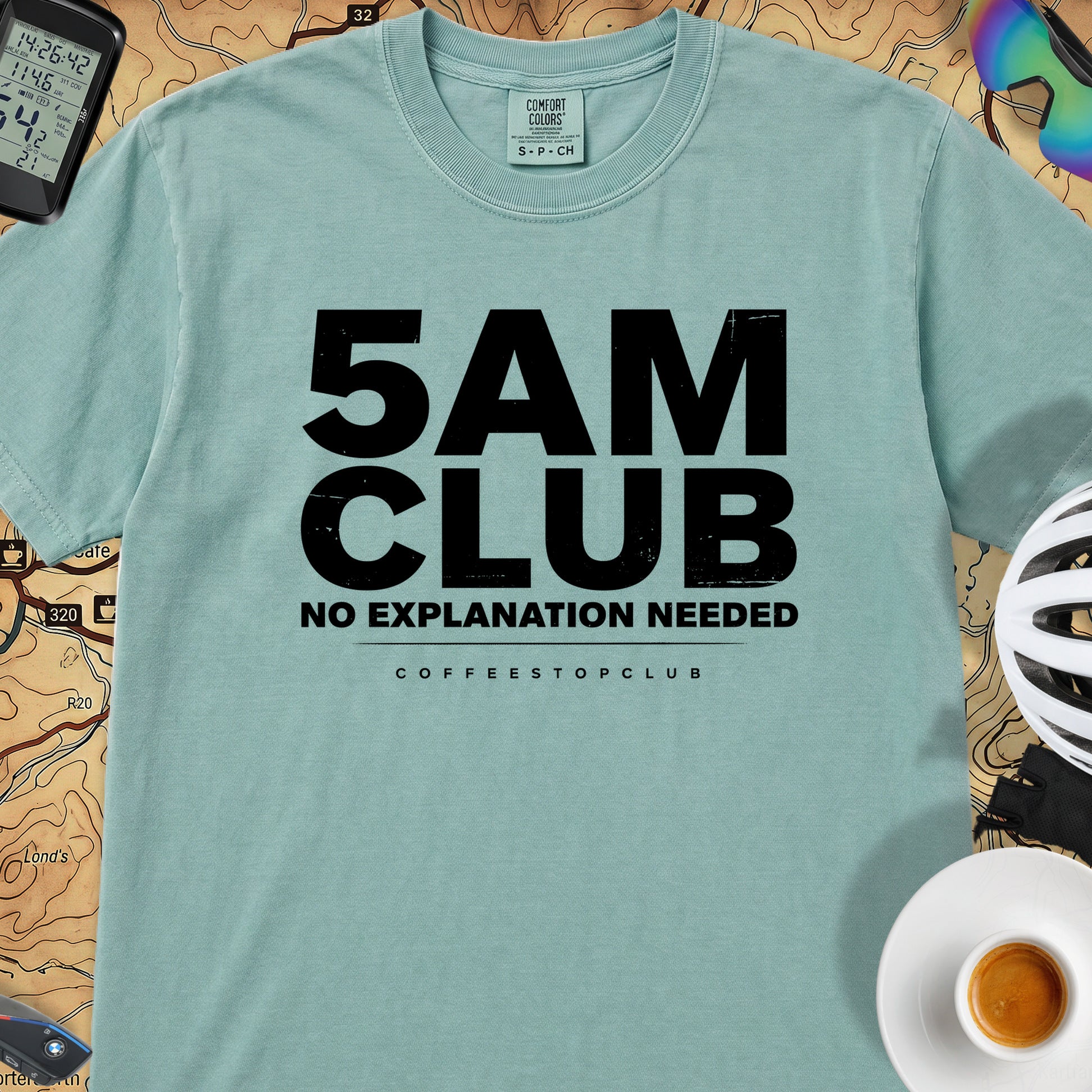 5AM Club T‑Shirt — Seafoam