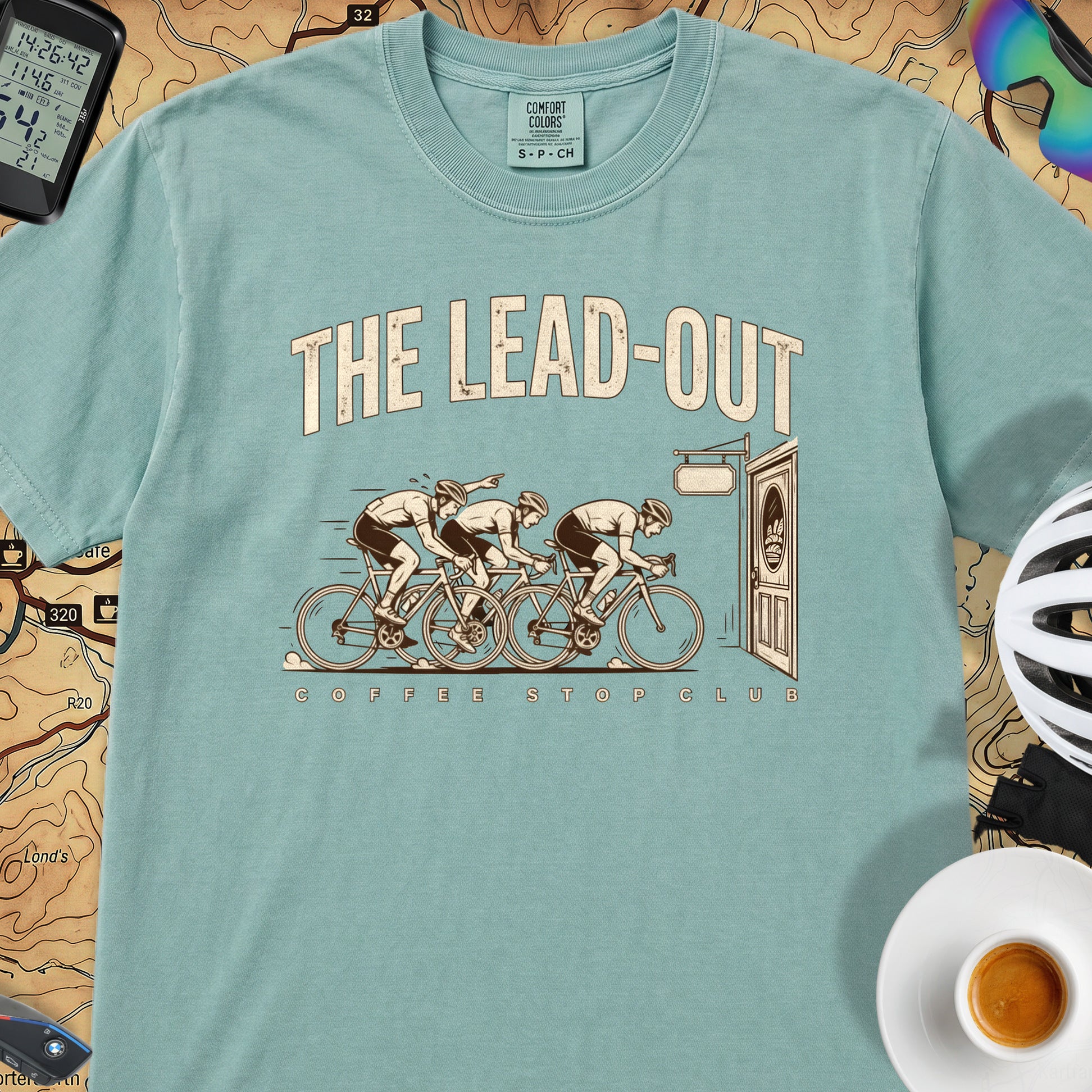 The Lead Out Cycling T-Shirt — Seafoam