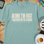 Alone I'm Fast T‑Shirt — Seafoam