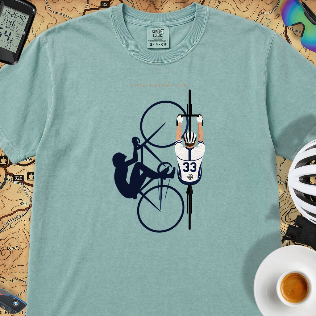 Cycling Silhouette T-Shirt — Seafoam