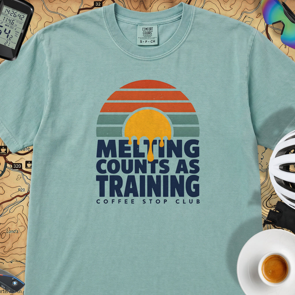 Melting Counts Cycling T-Shirt — Seafoam