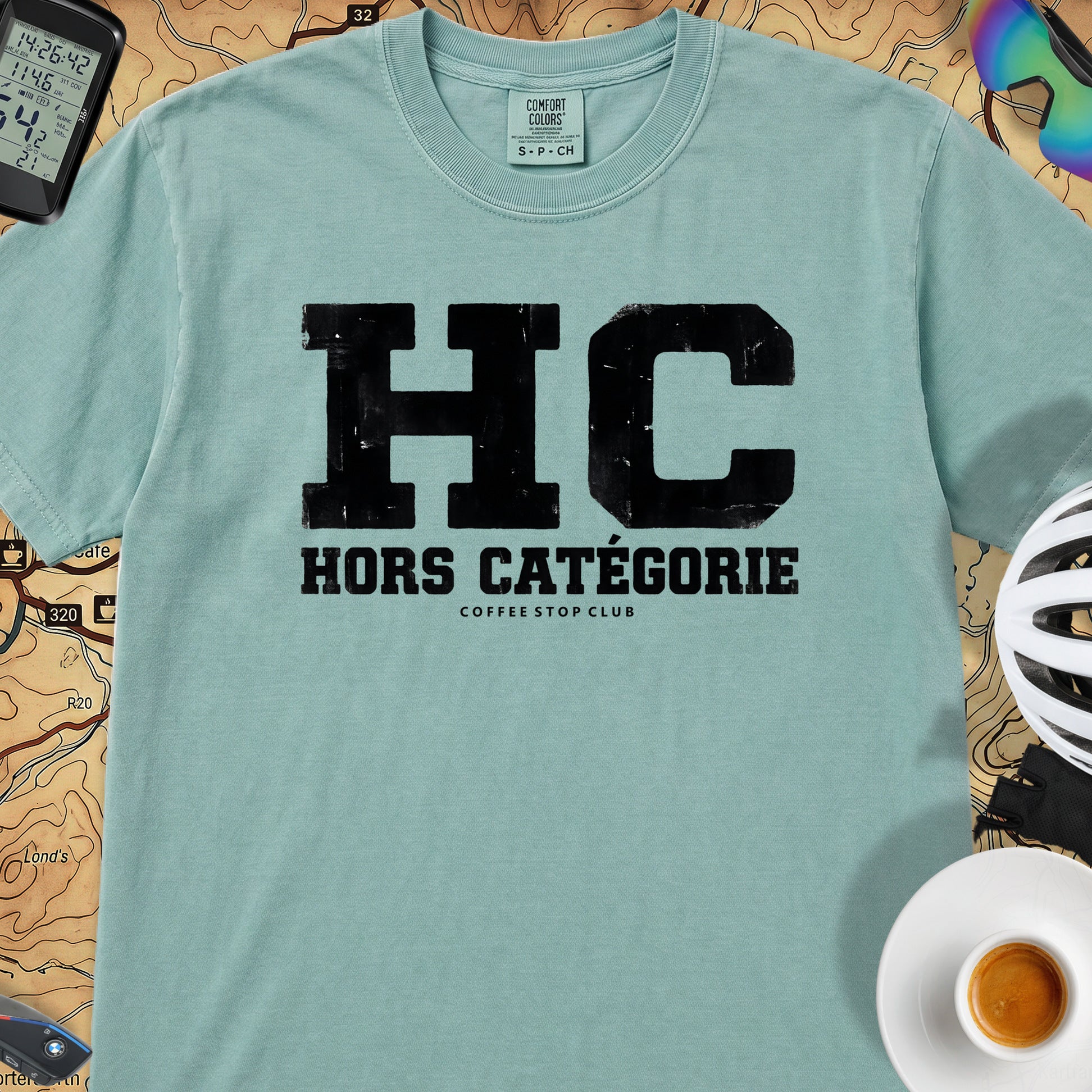 HC Hors Catégorie Tour T‑Shirt — Seafoam