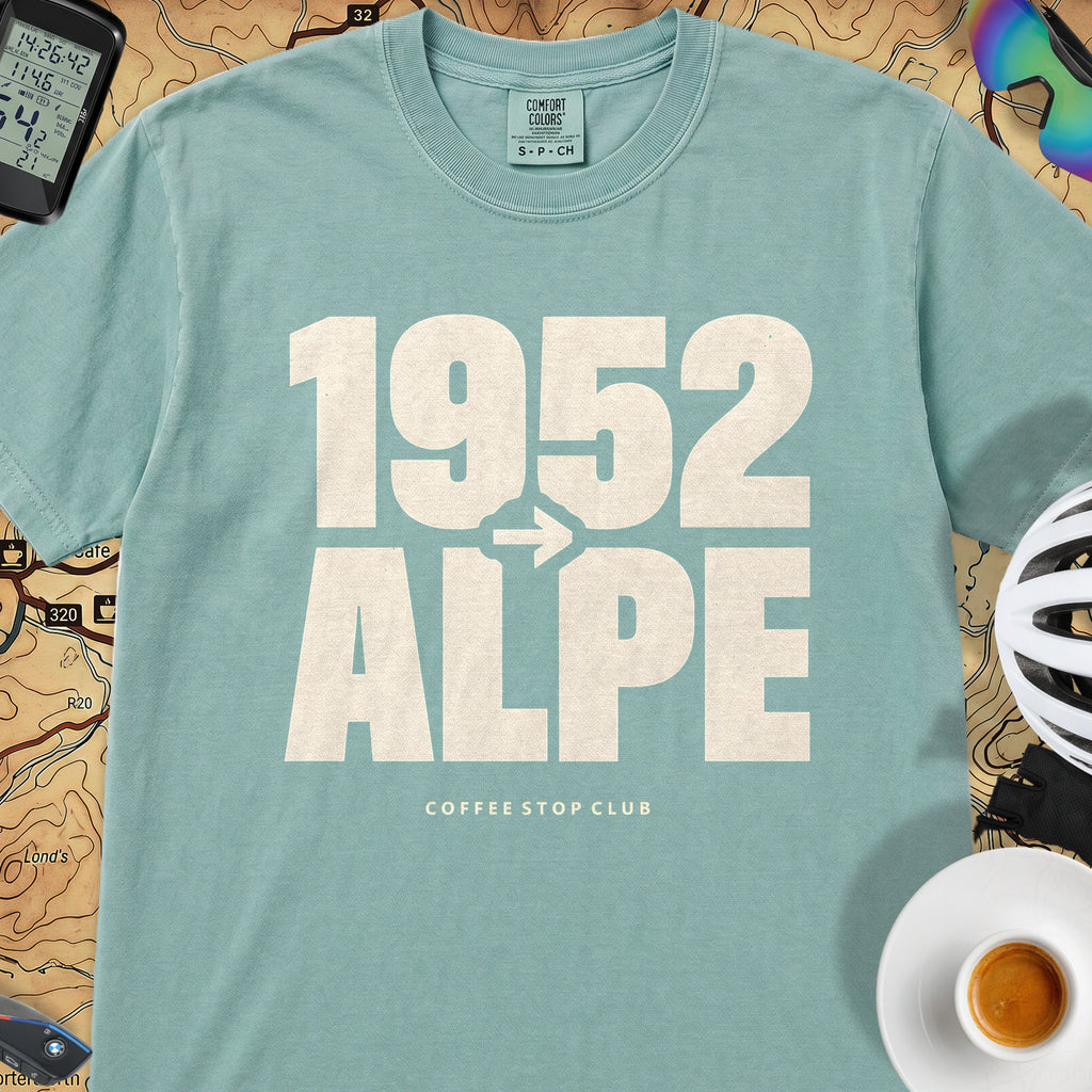 1952 --> l'Alpe Tour T‑Shirt — Seafoam