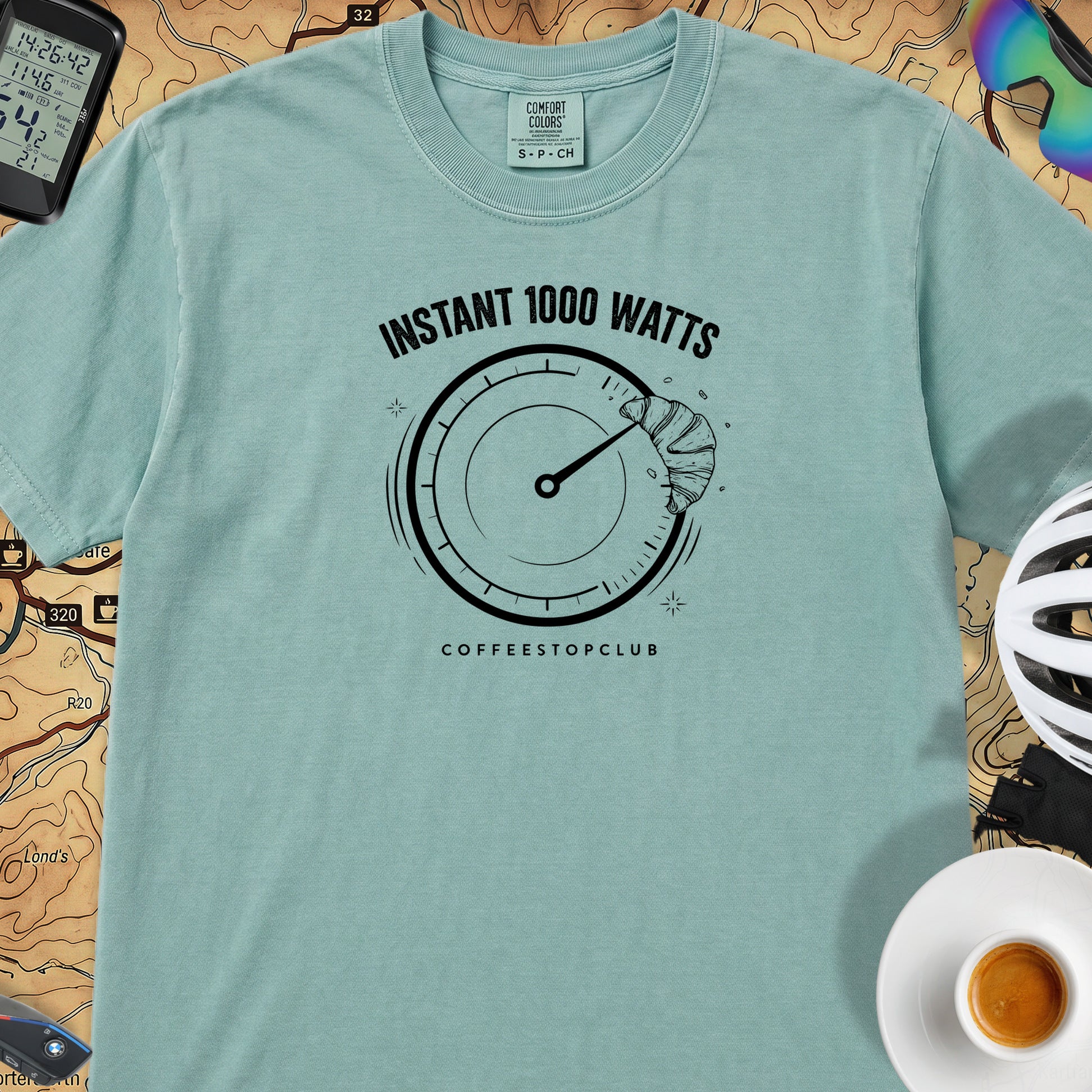 Instant 1,000 Watts Cycling T-Shirt — Seafoam