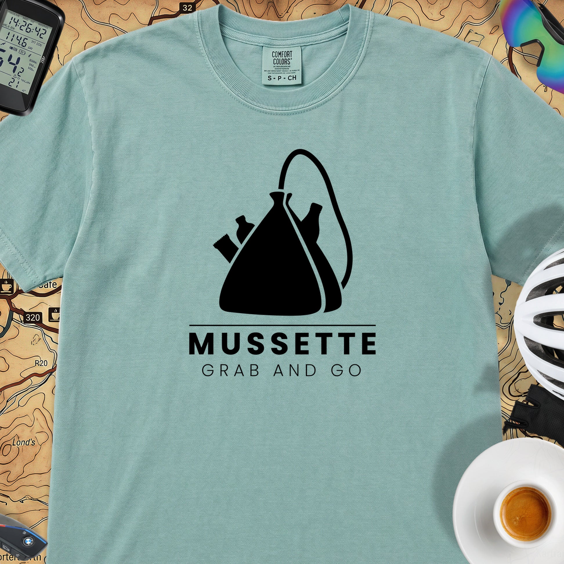 Mussette Grab & Go T‑Shirt — Seafoam