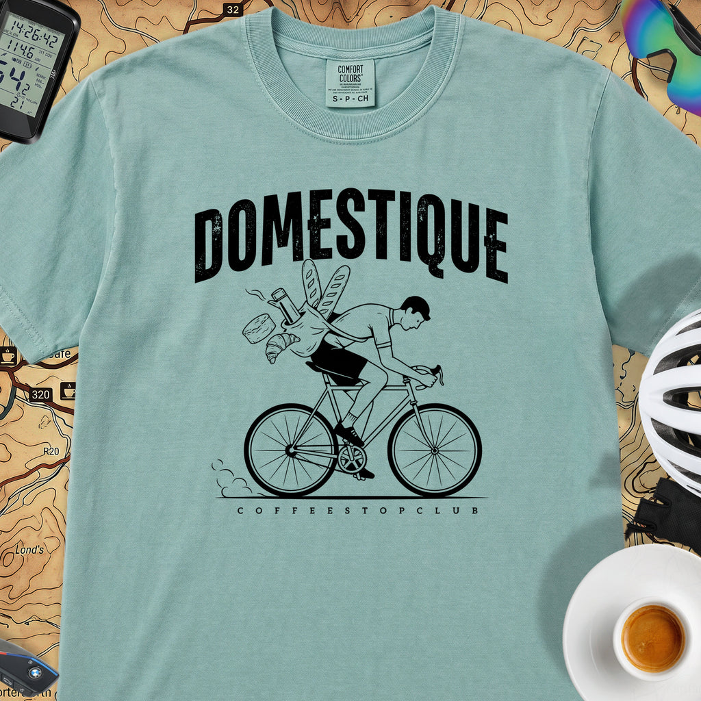 Domestique Delivery Cyclist T-Shirt — Seafoam