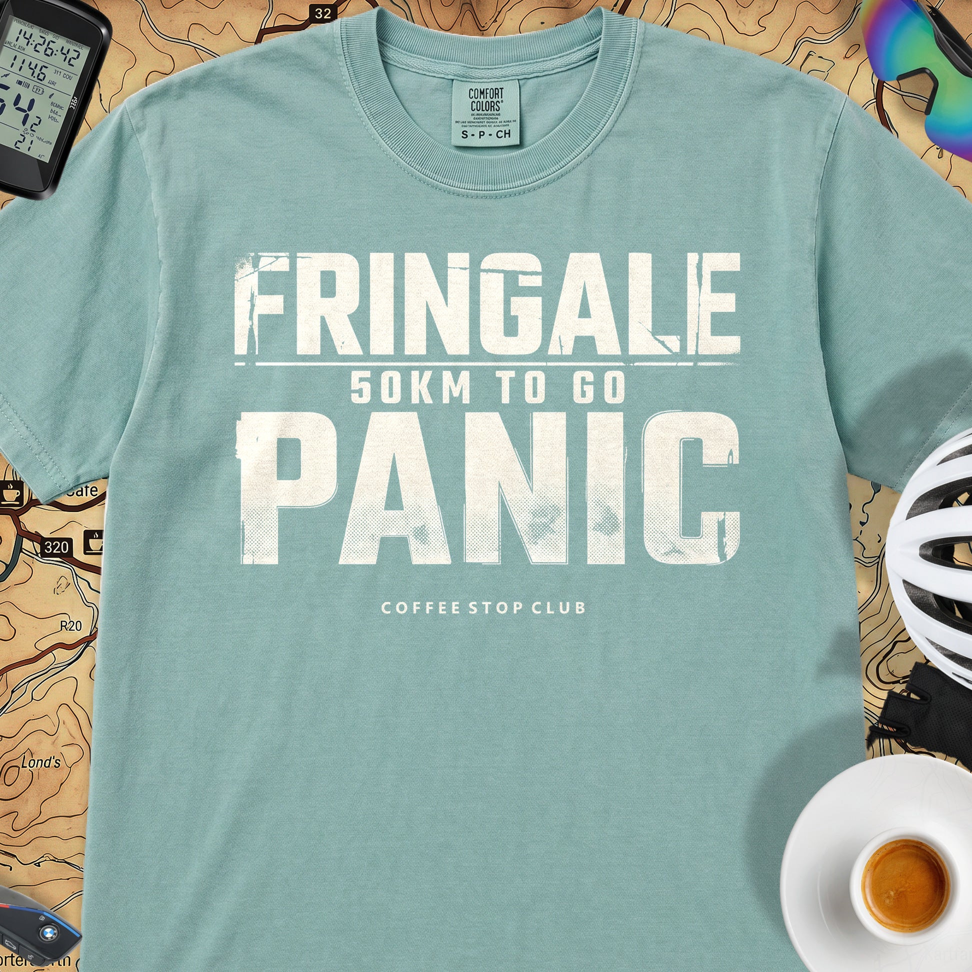 Fringale Bonk Tour T‑Shirt — Seafoam