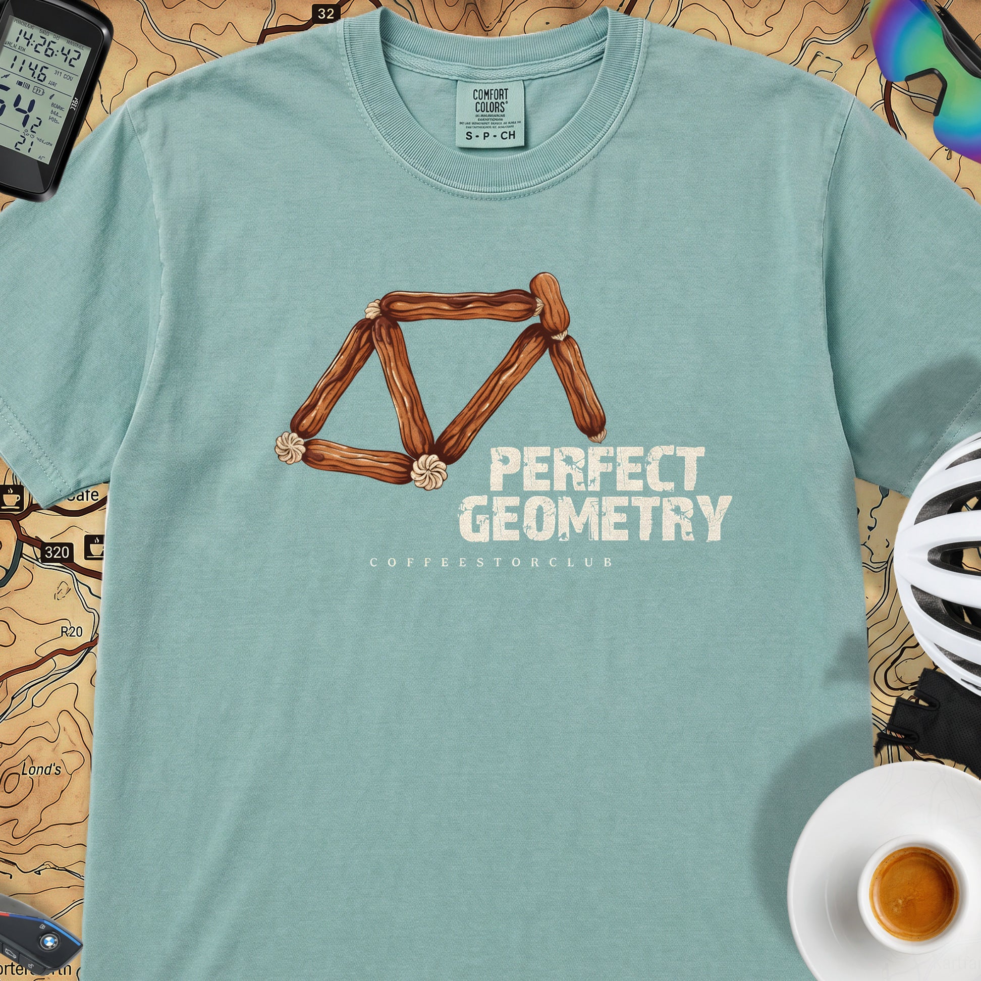 Perfect Geometry T‑Shirt — Seafoam