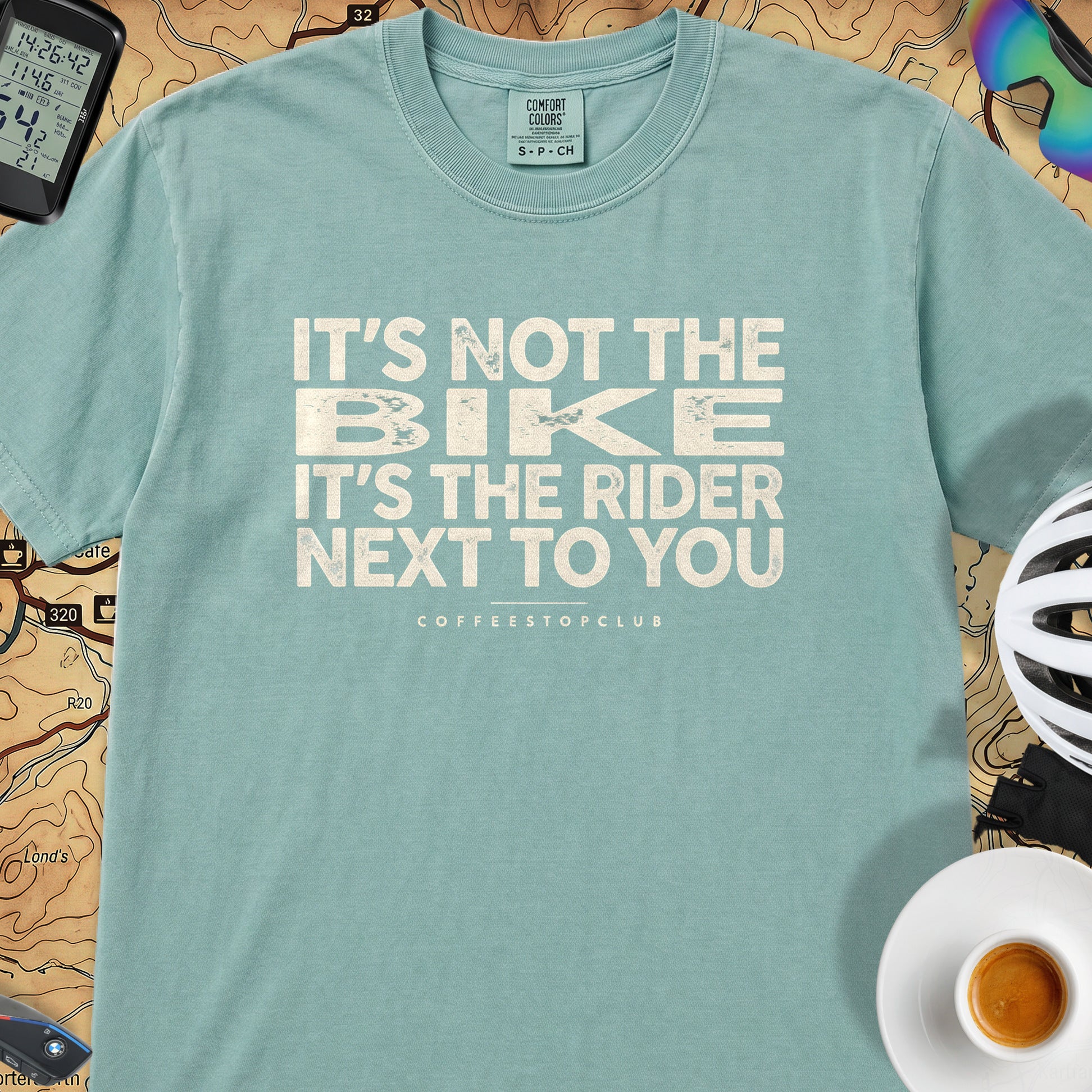 It's Not The Bike T‑Shirt — Seafoam