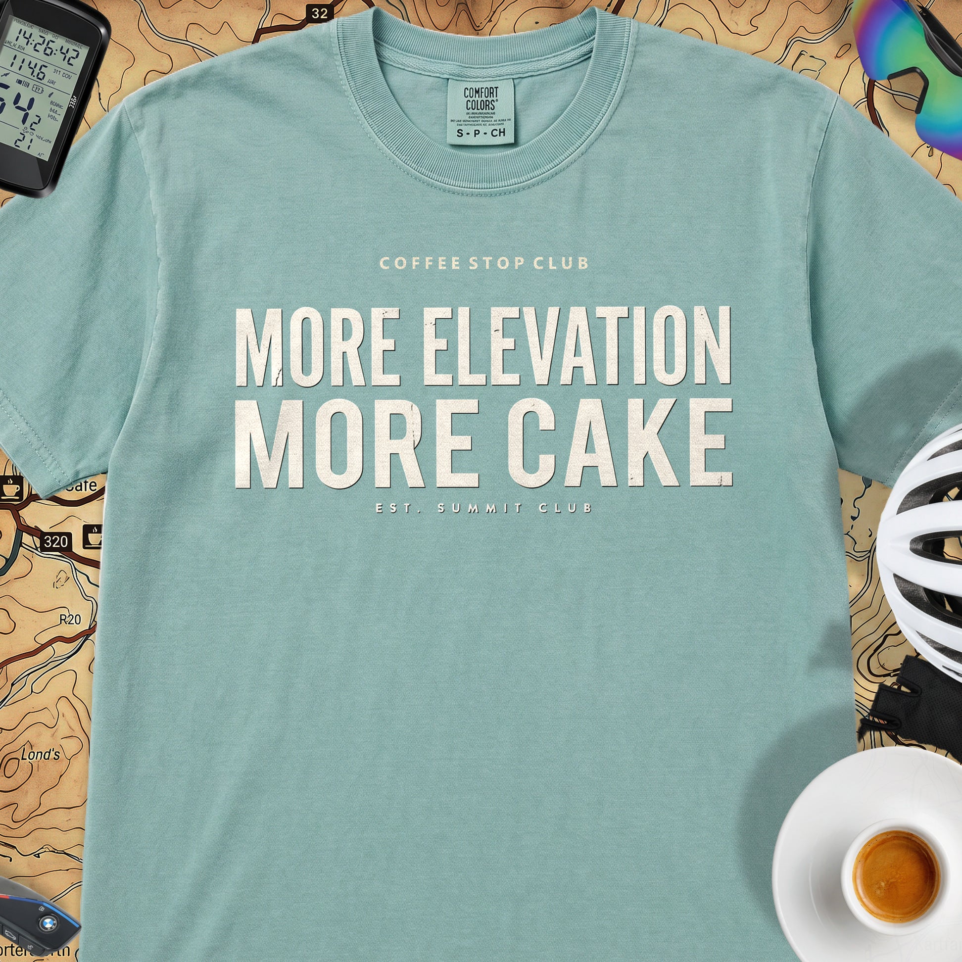 More Elevation More Cake T‑Shirt — Seafoam