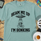 Beam Me Up Bonking Cycling T-Shirt — Seafoam