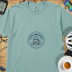 Cyclist Coffee Shop T-Shirt — Seafoam