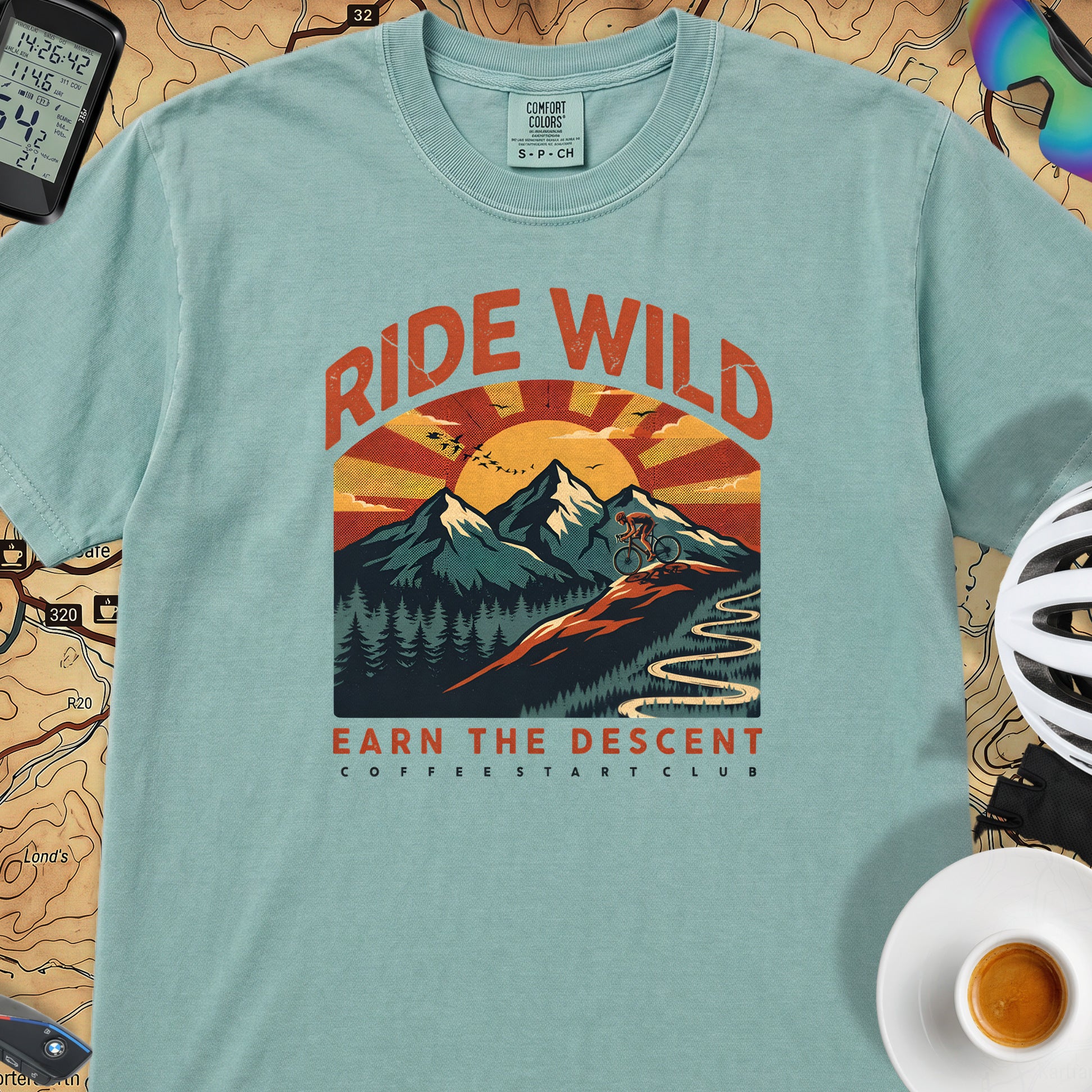 Ride Wild Cycling T-Shirt — Seafoam