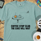 Cake Will Wait Cycling T-Shirt — Seafoam