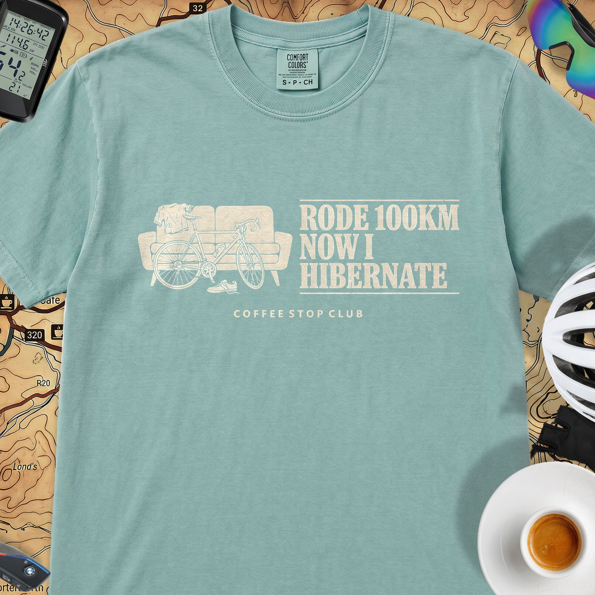 Bike --> Hibernate T‑Shirt — Seafoam