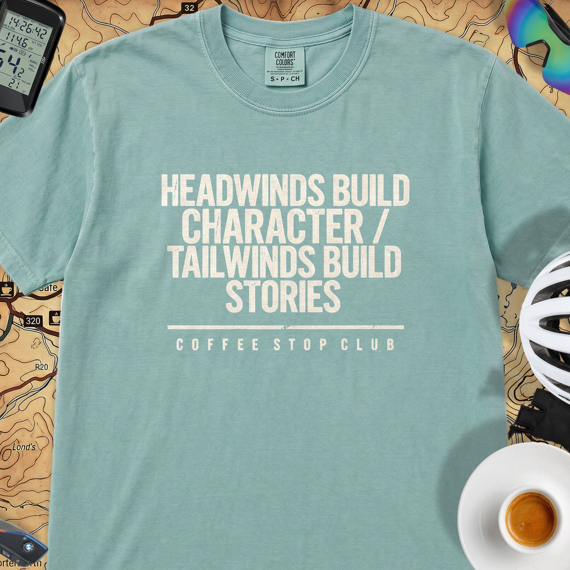 Headwinds Build Character T‑Shirt — Seafoam