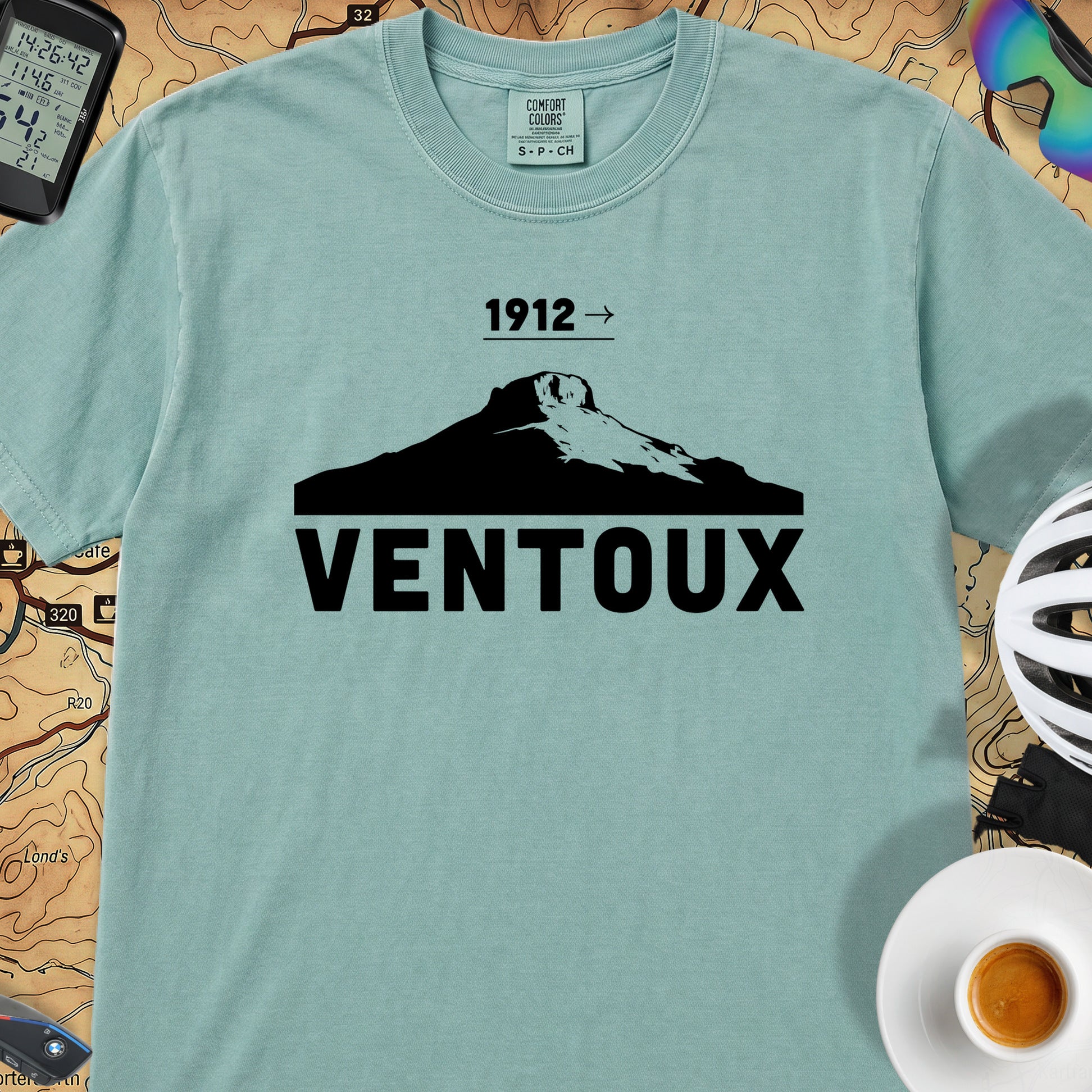 Ventoux 1912 Tour T‑Shirt — Seafoam