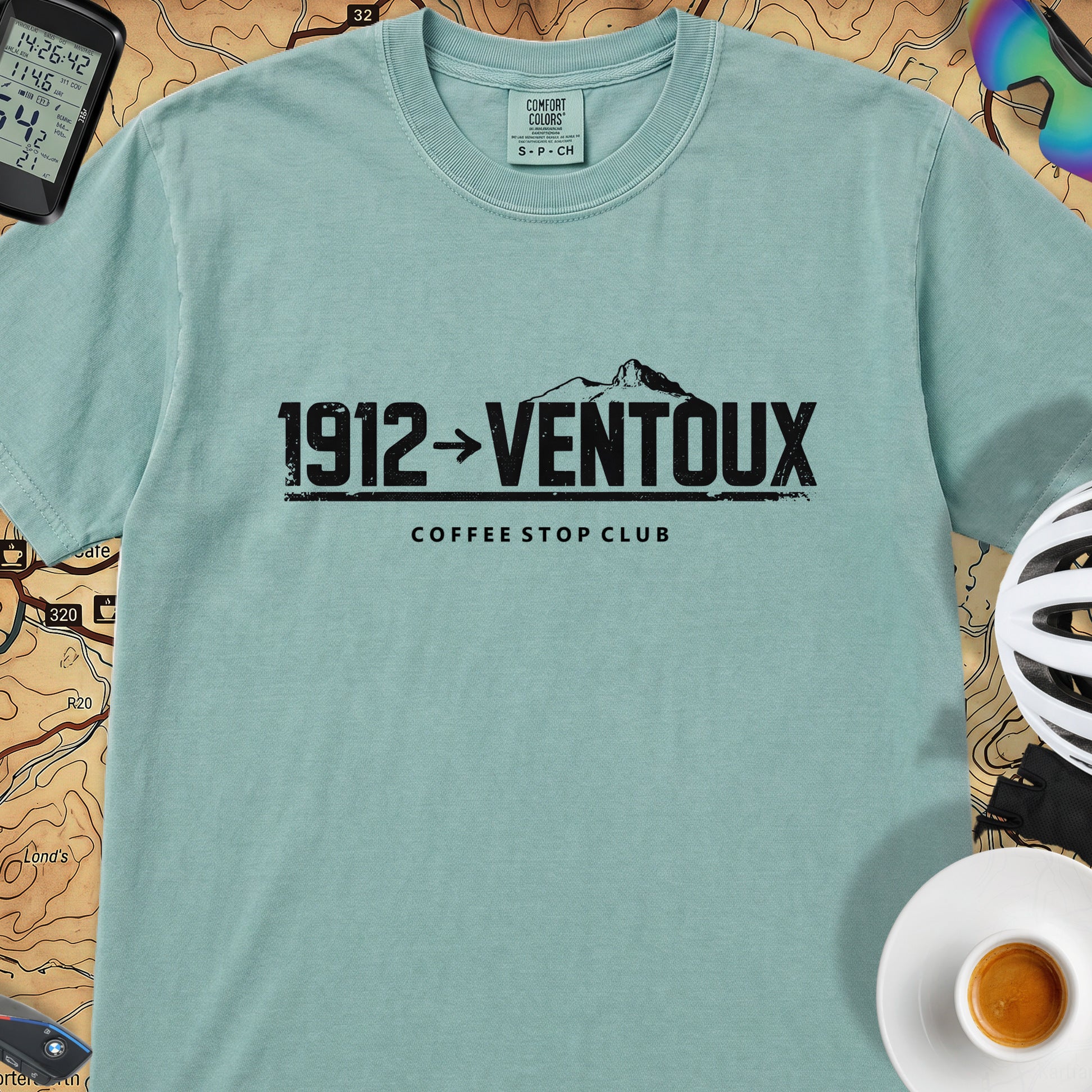 1912 --> Ventoux Tour T-Shirt — Seafoam