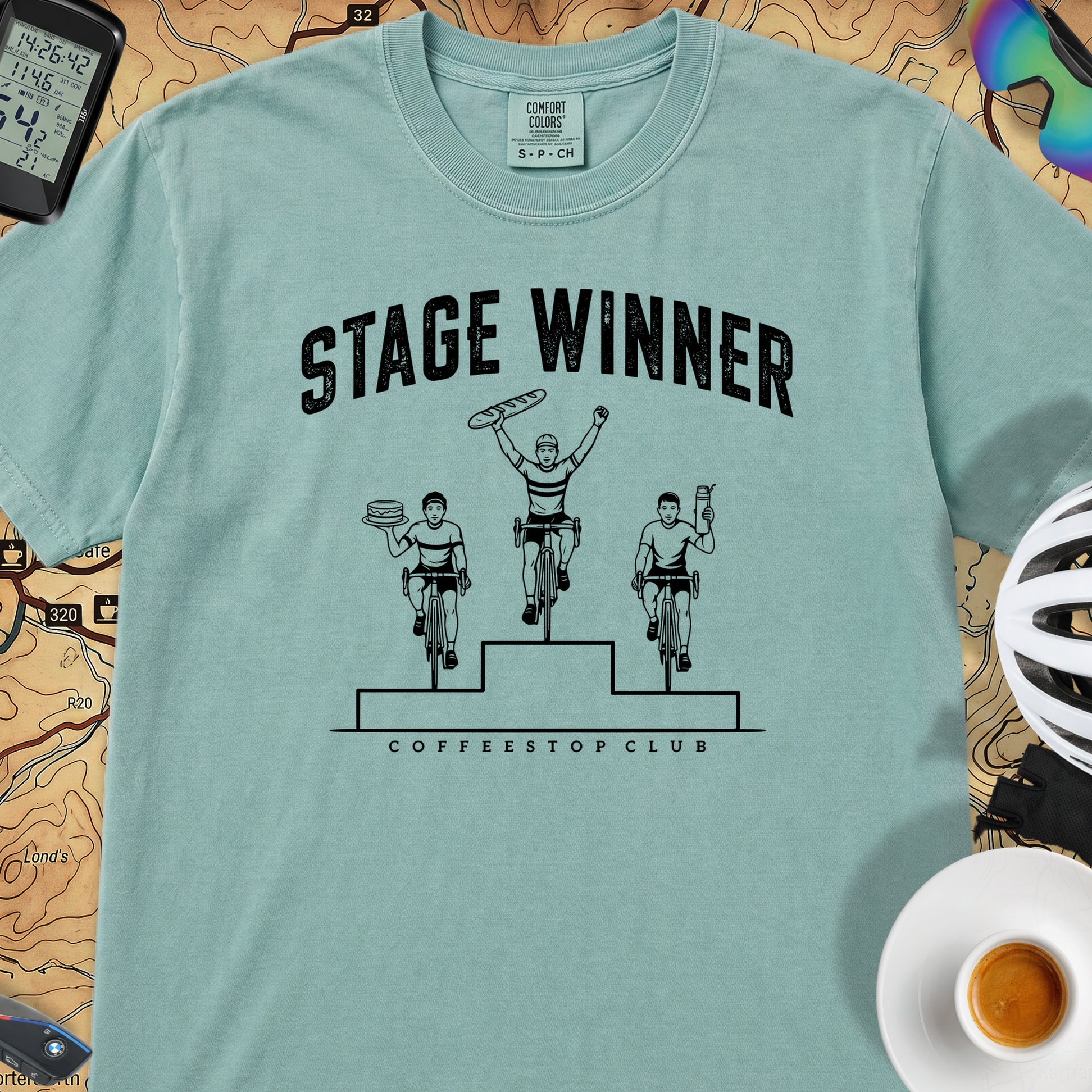 Stage Winner Cycling T-Shirt — Seafoam