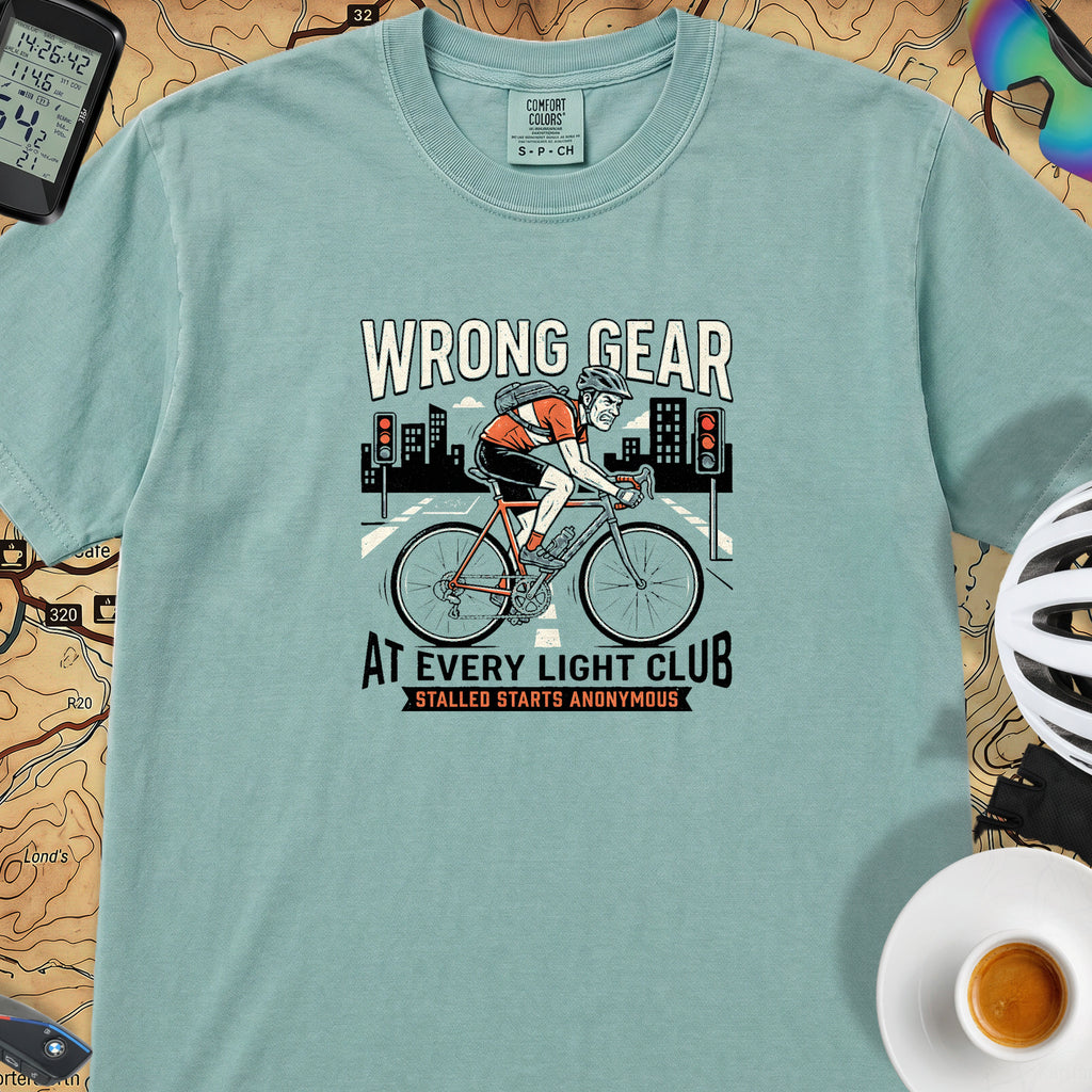 Wrong Gear at Light T-Shirt — Seafoam