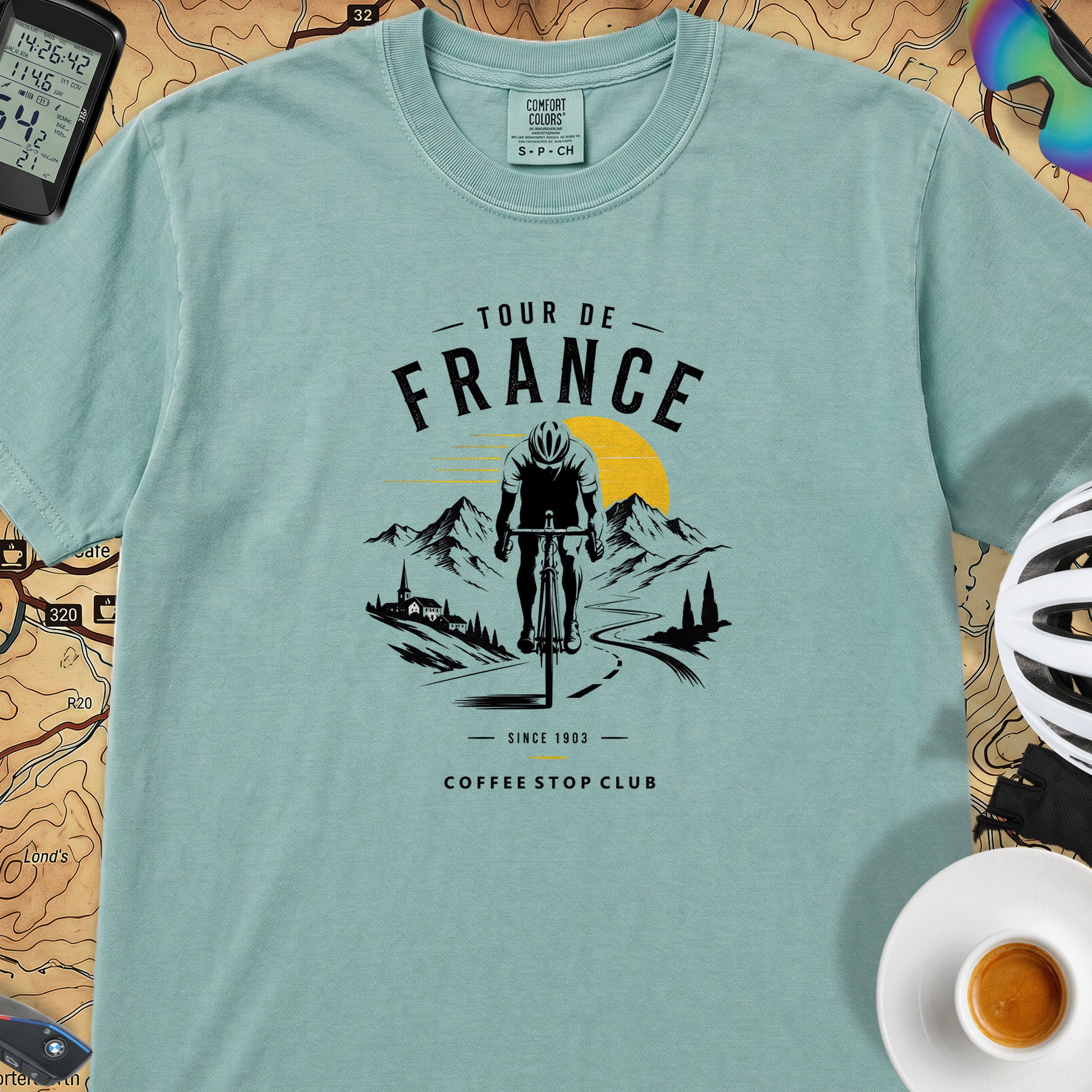 Tour de France Club T-Shirt — Seafoam