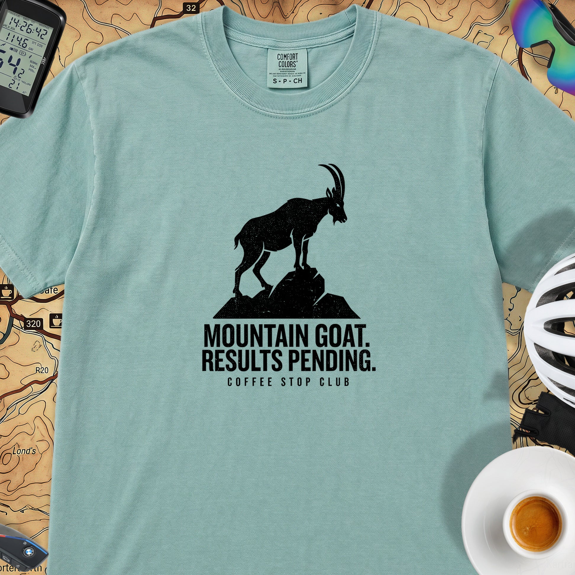 Mountain Goat Cycling T-Shirt — Seafoam