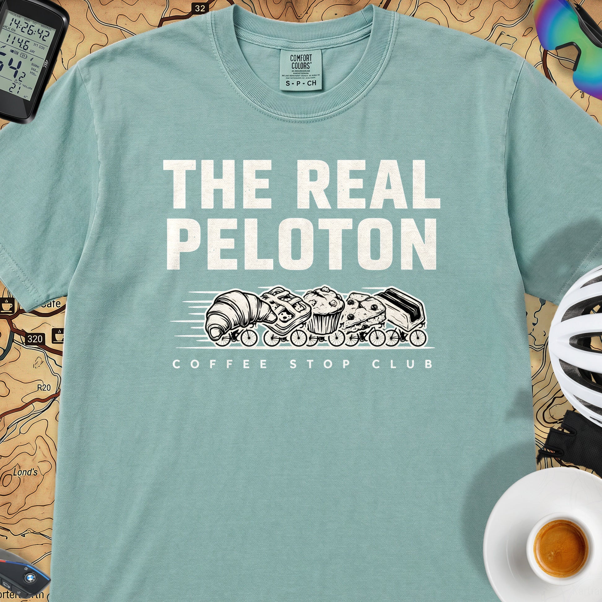 The Real Peloton Cycling T-Shirt — Seafoam
