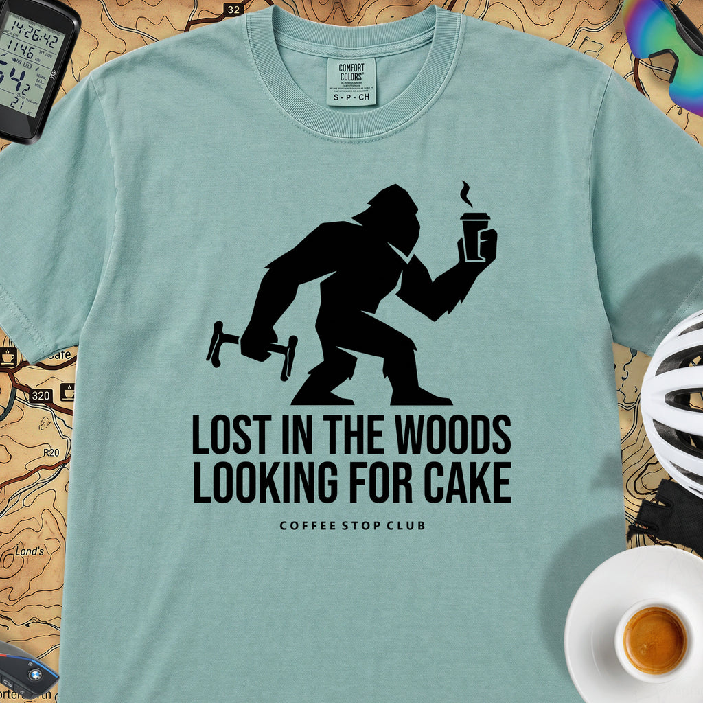 Lost in the Woods Bigfoot T‑Shirt — Seafoam