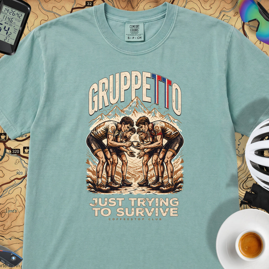 Gruppetto TdF Cycling T-Shirt — Seafoam