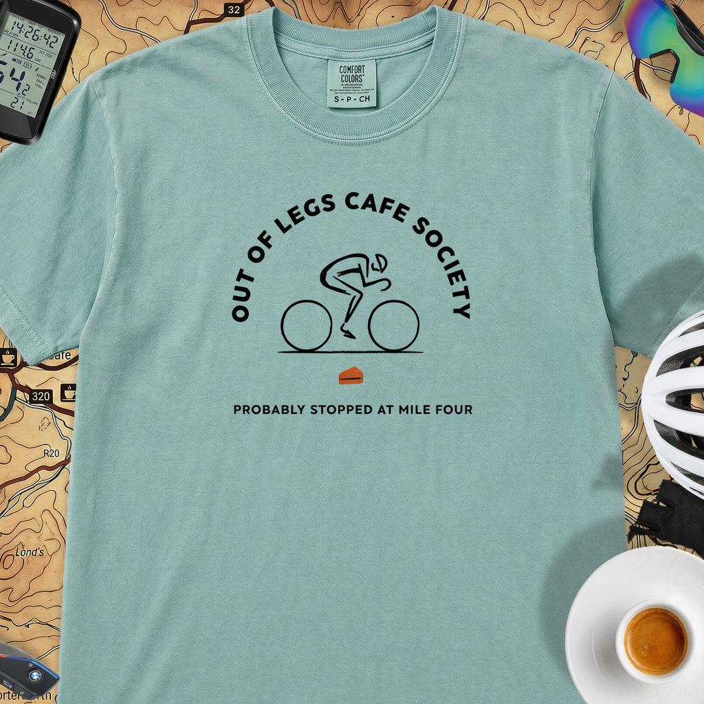 Out of Legs Society Cyclist T-Shirt — Seafoam