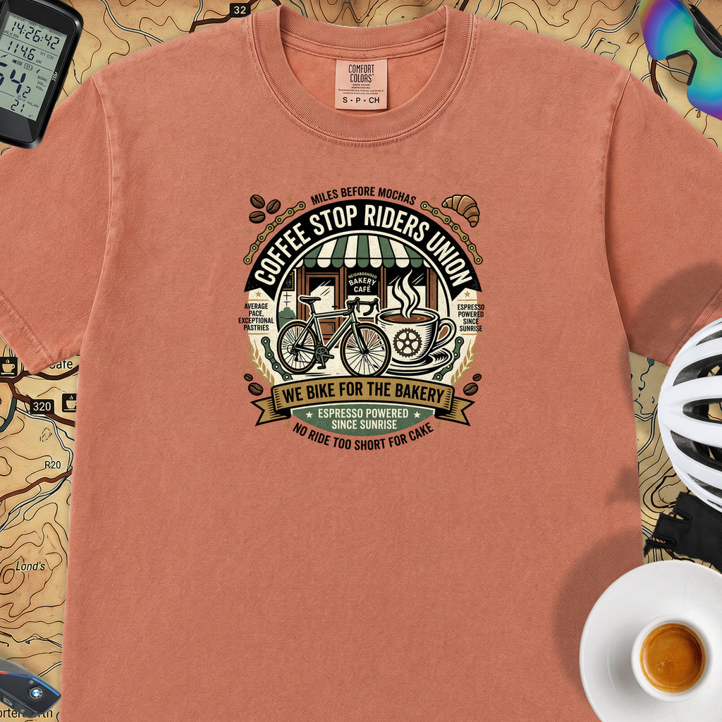 Riders Union Bakery T-Shirt — Terracotta