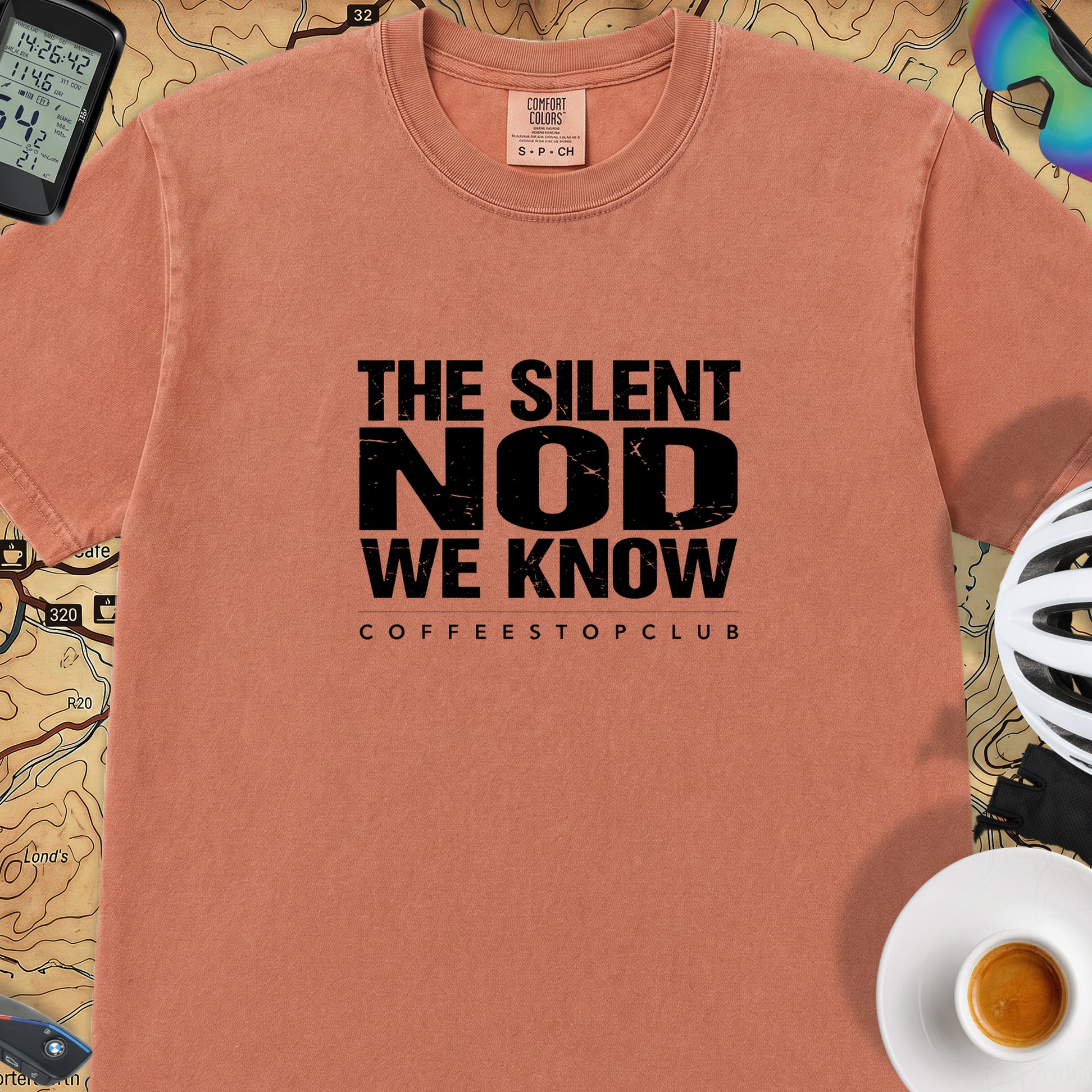 Silent Nod T‑Shirt — Terracotta