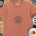 Cyclist Coffee Shop T-Shirt — Terracotta