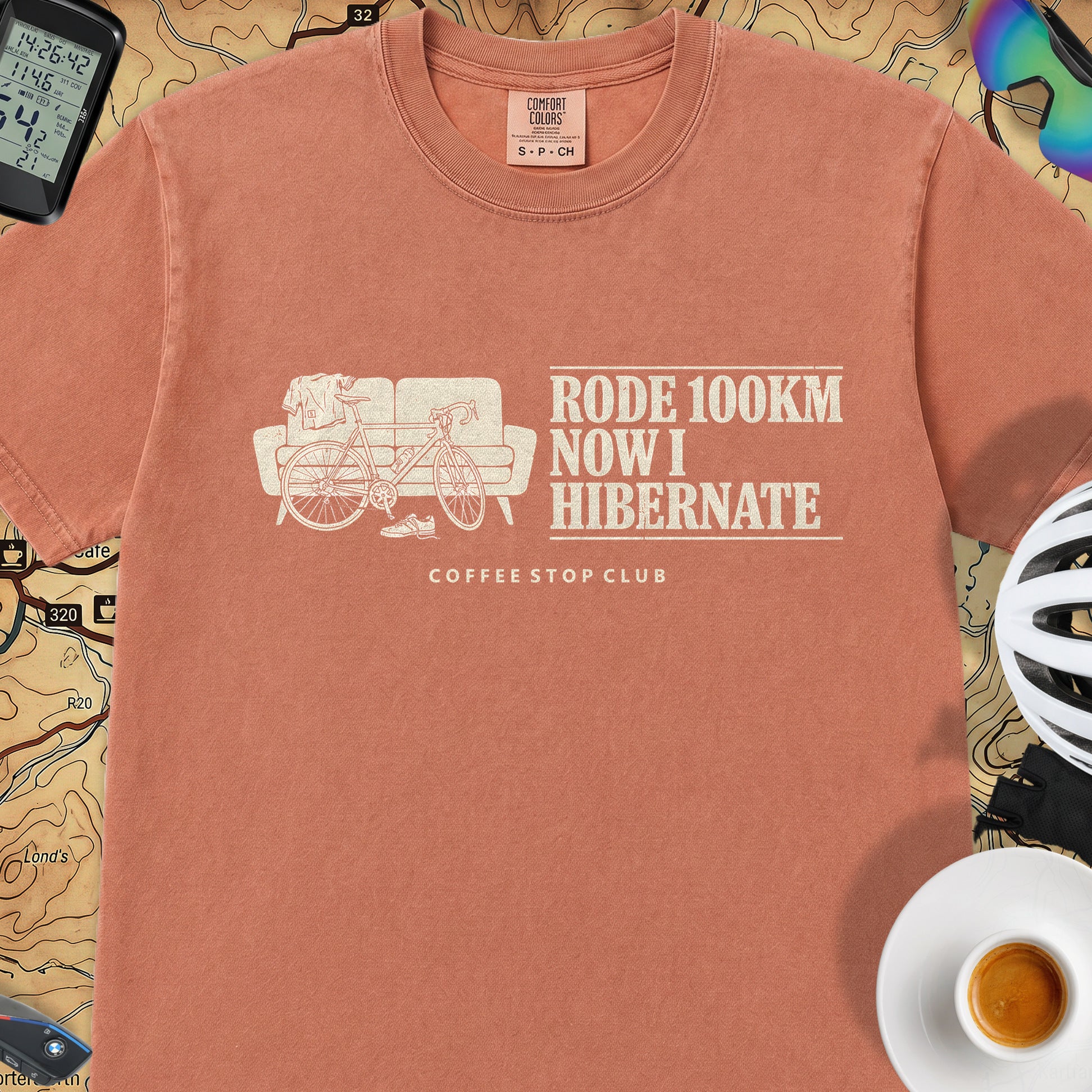 Bike --> Hibernate T‑Shirt — Terracotta