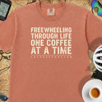 Freewheeling Life T‑Shirt — Terracotta