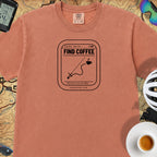 Recalculating For Coffee T-Shirt — Terracotta