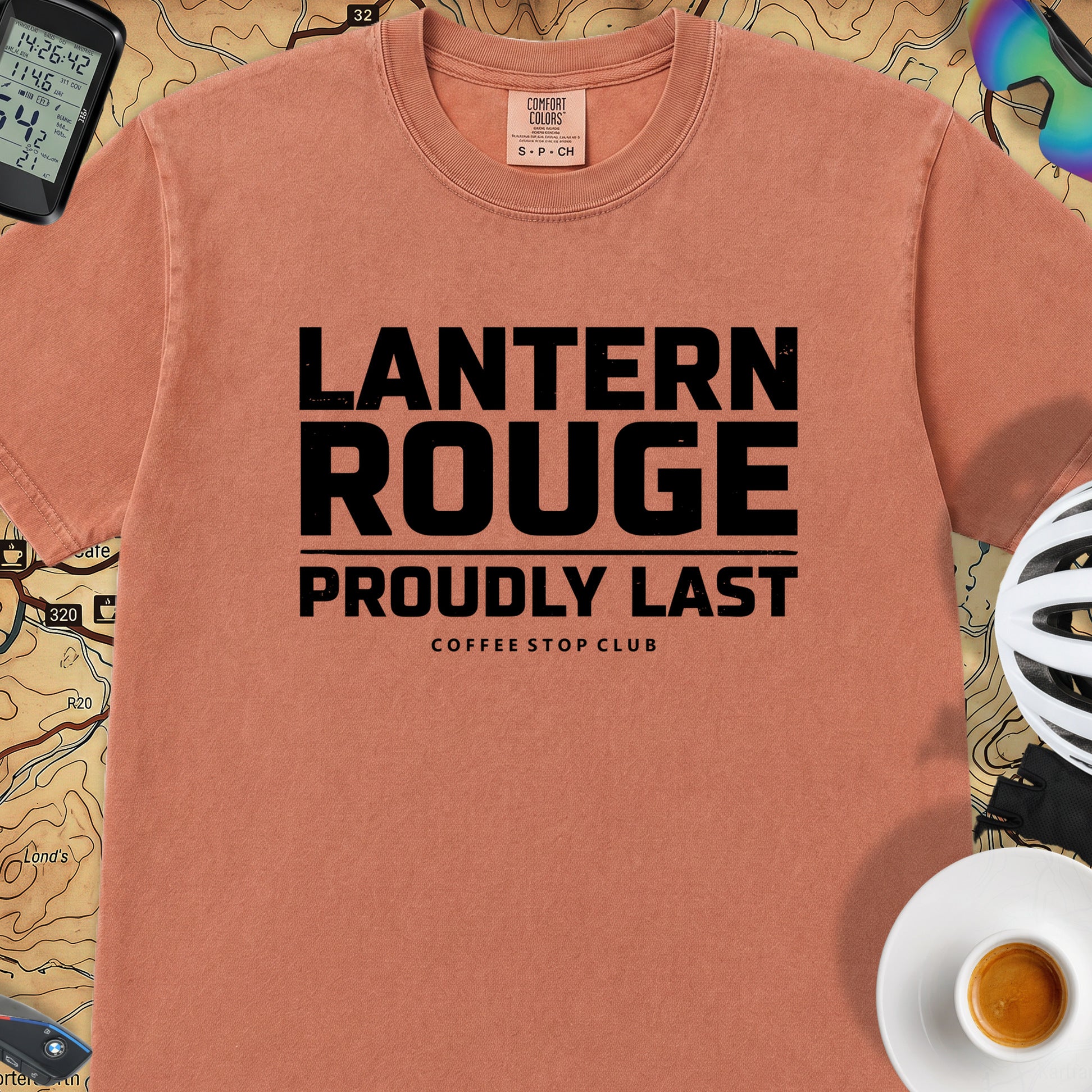 Lanterne Rouge Cycling T‑Shirt — Terracotta