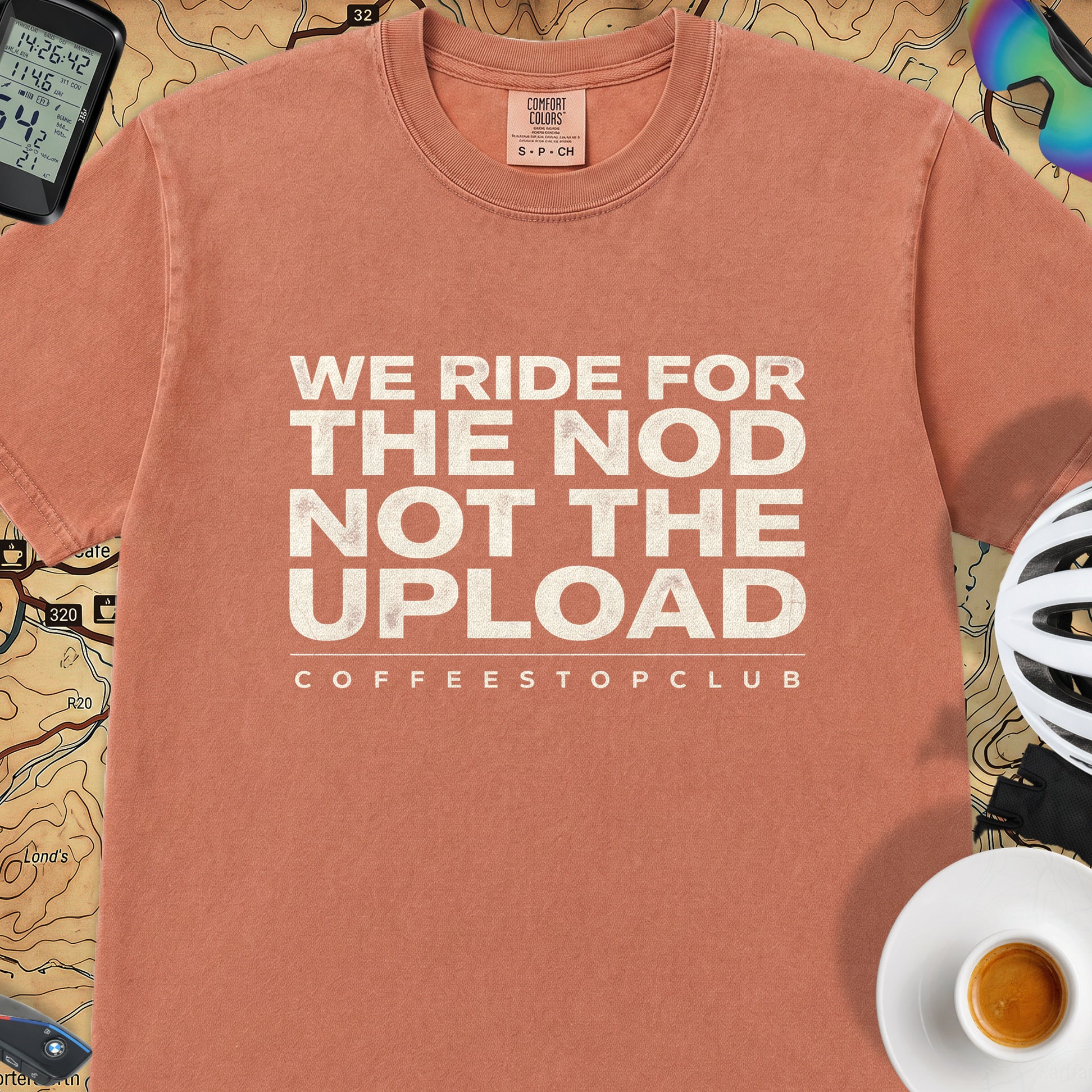 We Ride For The NOD T‑Shirt — Terracotta