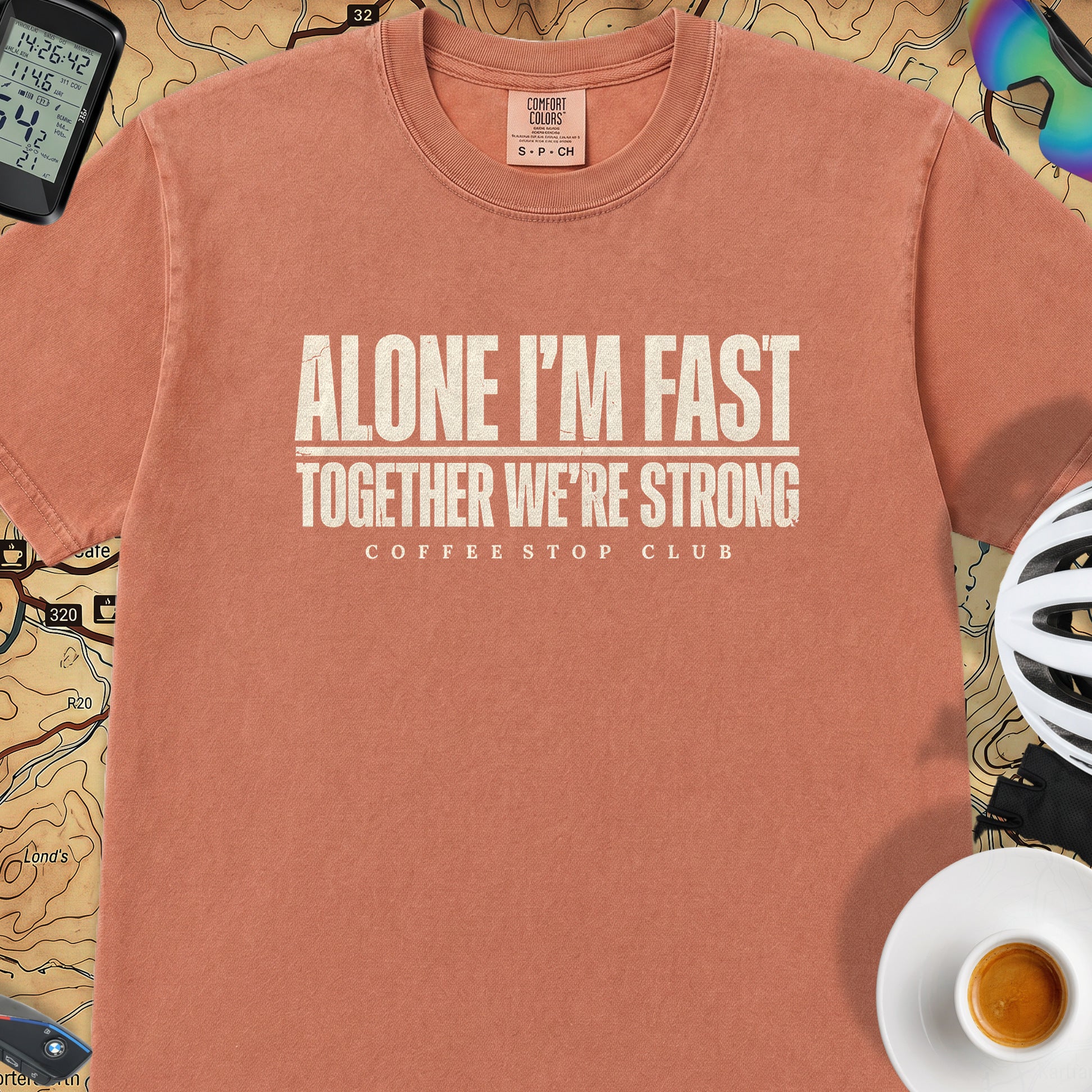 Alone I'm Fast T‑Shirt — Terracotta