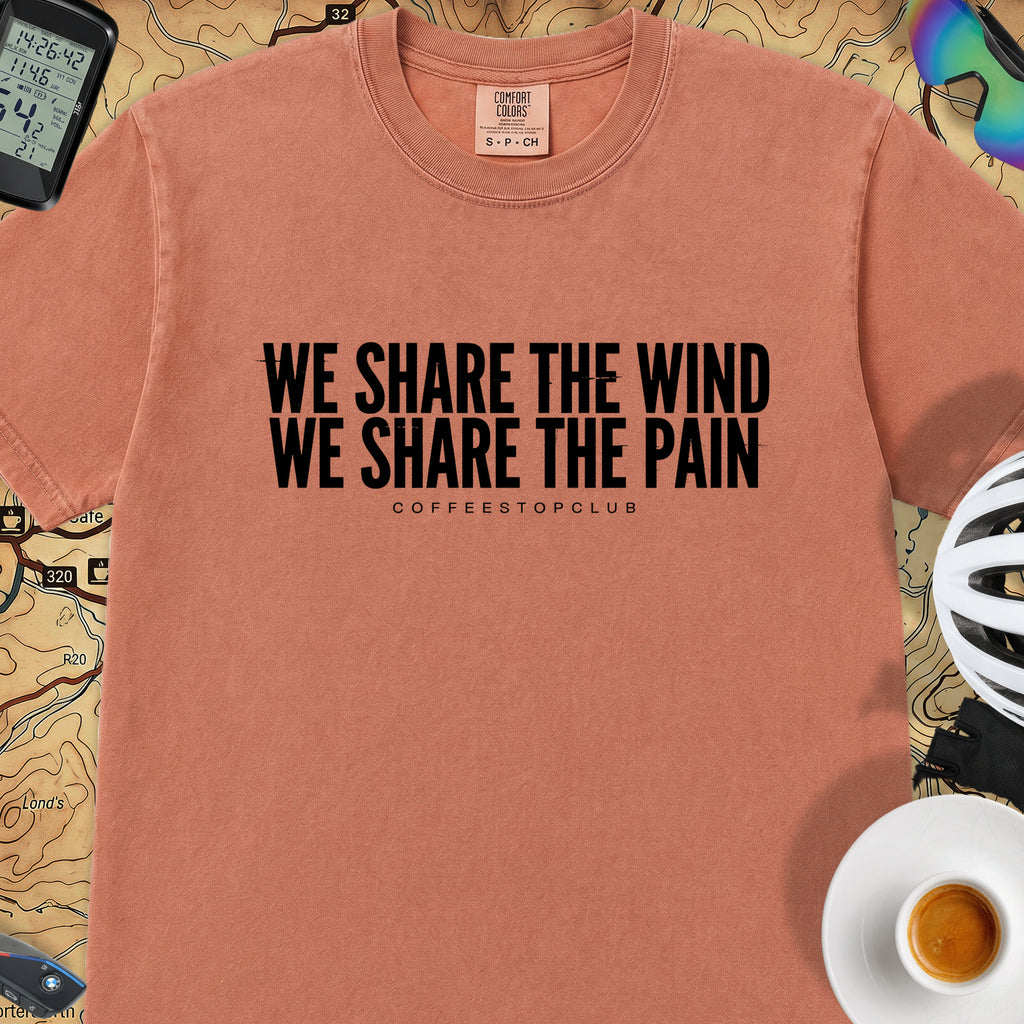 We Share the Wind T‑Shirt — Terracotta