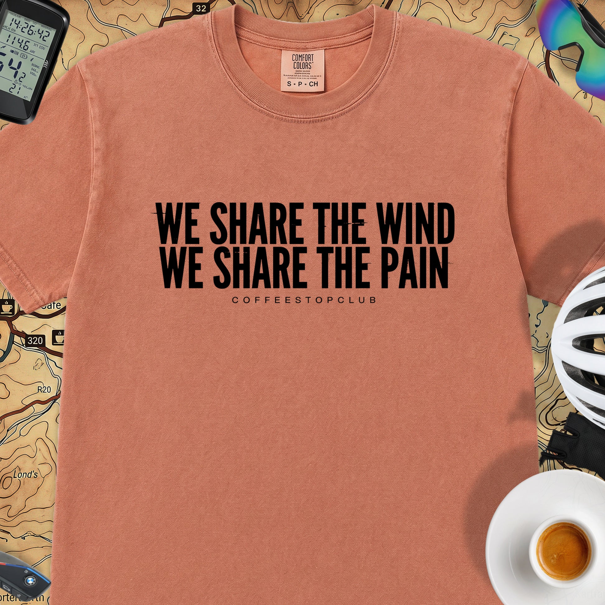 We Share the Wind T‑Shirt — Terracotta